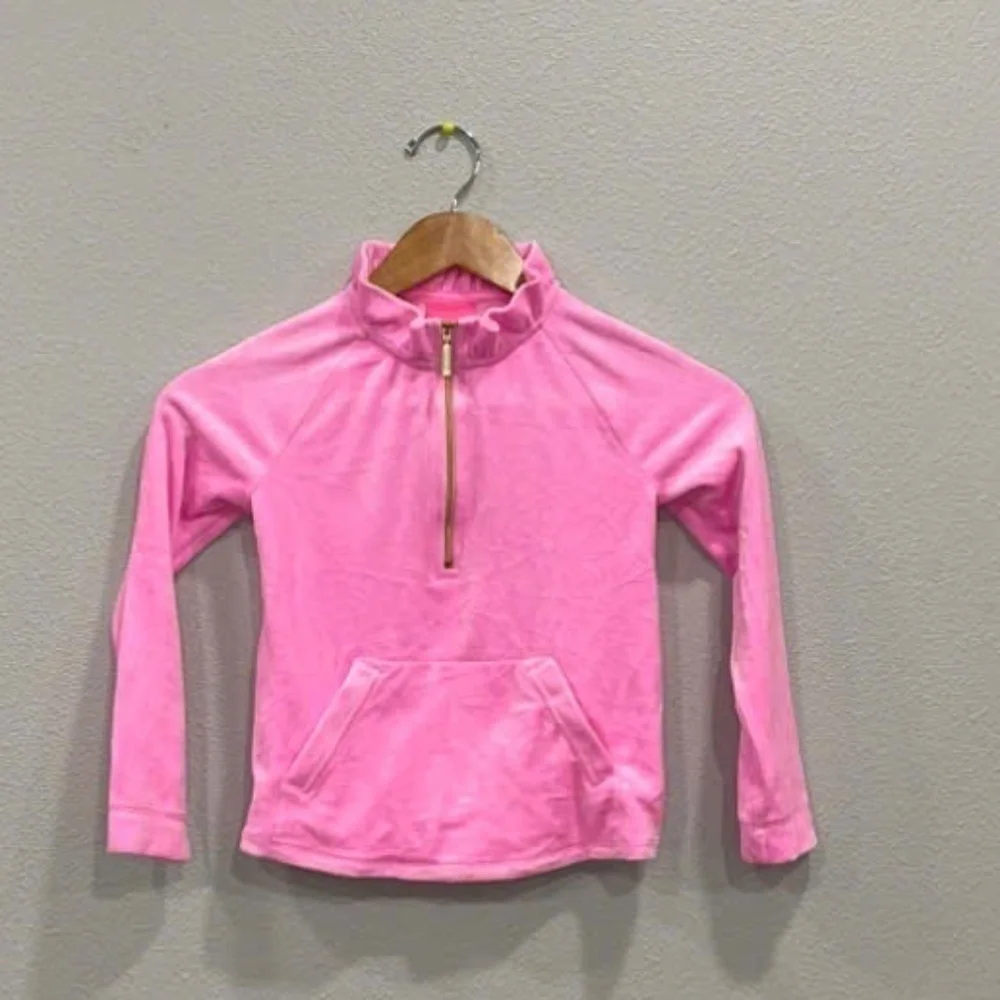 NWOT Lilly Pulitzer Girls Velour Sweatshirt size Xs S M L Xl